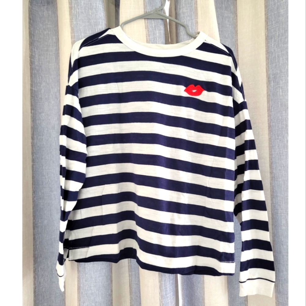 Blue striped long sleeve
